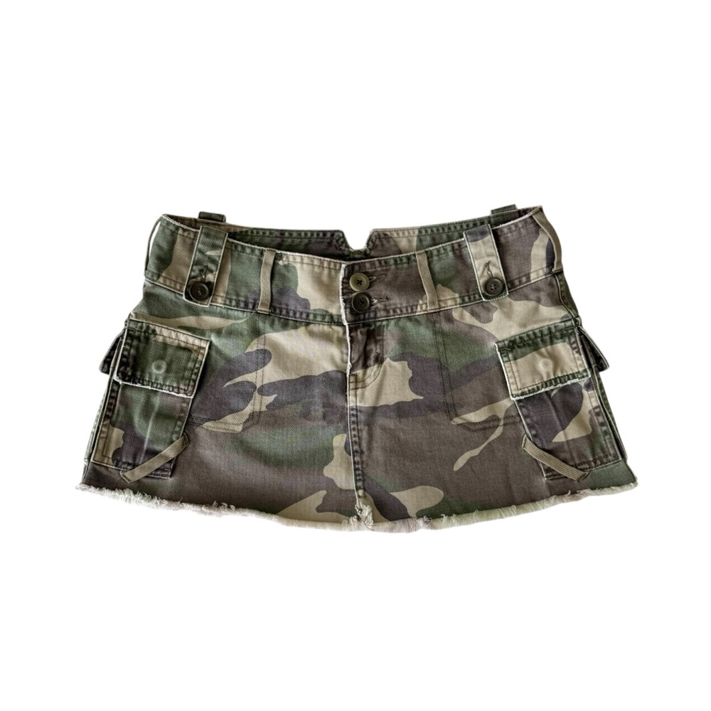 Vintage 90s Abercrombie Camo Mini Skirt